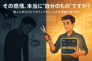 気づいていないだけで、あなたのネガティブ感情の多くは“他人に作られている”